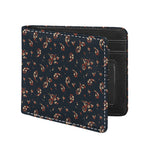 Boho Paisley Flower Pattern Print Bifold Wallet