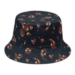 Boho Paisley Flower Pattern Print Bucket Hat