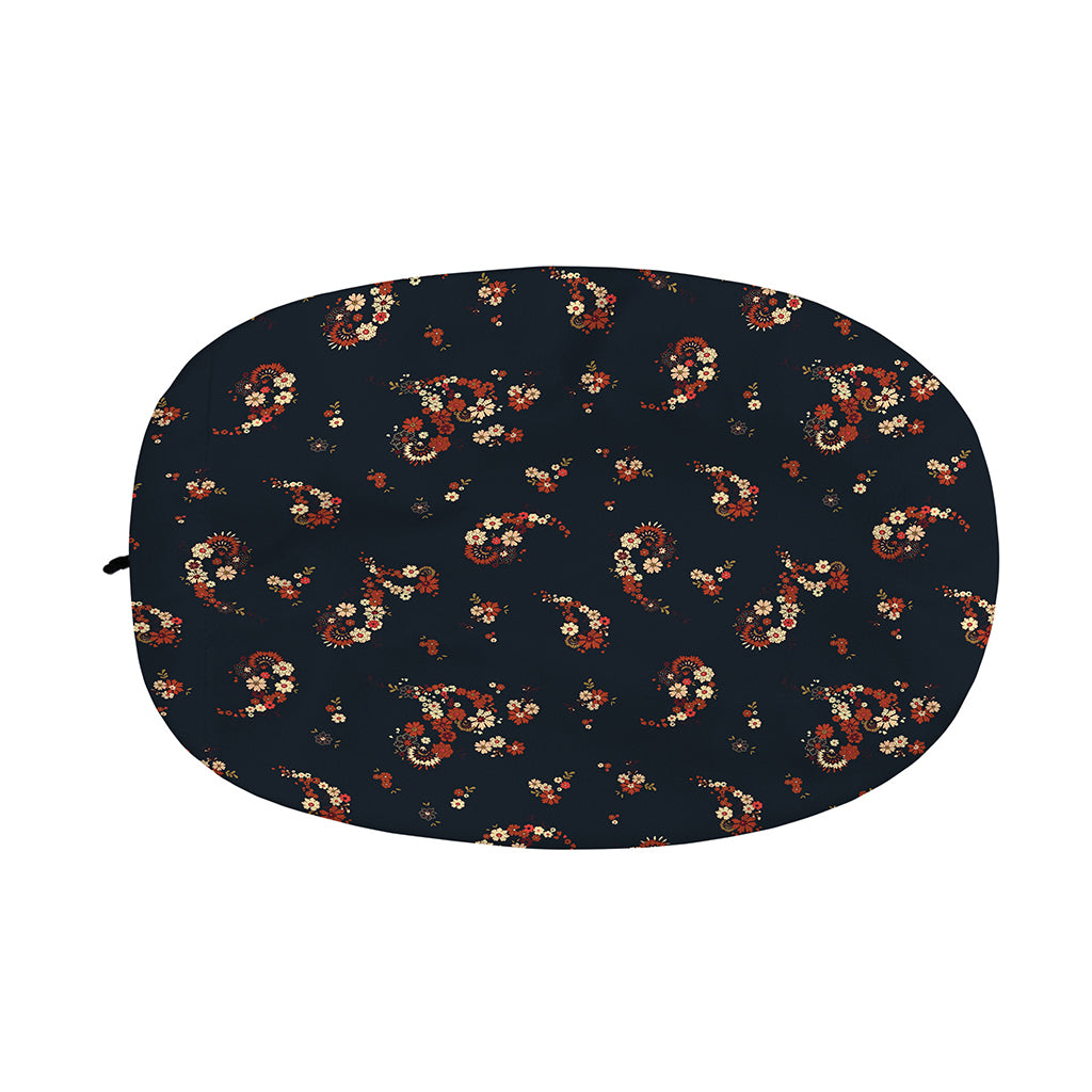 Boho Paisley Flower Pattern Print Car Side Mirror Covers