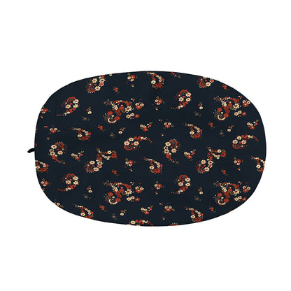 Boho Paisley Flower Pattern Print Car Side Mirror Covers