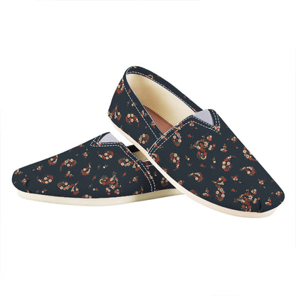 Boho Paisley Flower Pattern Print Casual Shoes