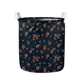Boho Paisley Flower Pattern Print Collapsible Laundry Basket