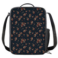 Boho Paisley Flower Pattern Print Crossbody Lunch Bag