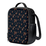 Boho Paisley Flower Pattern Print Crossbody Lunch Bag