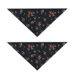 Boho Paisley Flower Pattern Print Dog Bandana