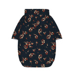 Boho Paisley Flower Pattern Print Dog Zip Up Hoodie