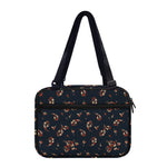 Boho Paisley Flower Pattern Print Double Strap Bible Bag