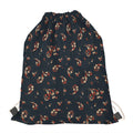 Boho Paisley Flower Pattern Print Drawstring Bag