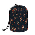 Boho Paisley Flower Pattern Print Drawstring Makeup Bag