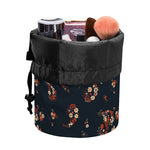 Boho Paisley Flower Pattern Print Drawstring Makeup Bag