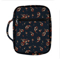 Boho Paisley Flower Pattern Print Front Pocket Bible Bag