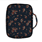 Boho Paisley Flower Pattern Print Front Pocket Bible Bag