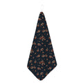 Boho Paisley Flower Pattern Print Hand Towel