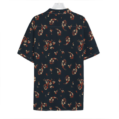 Boho Paisley Flower Pattern Print Hawaiian Shirt