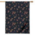 Boho Paisley Flower Pattern Print House Flag