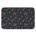 Boho Paisley Flower Pattern Print Indoor Door Mat