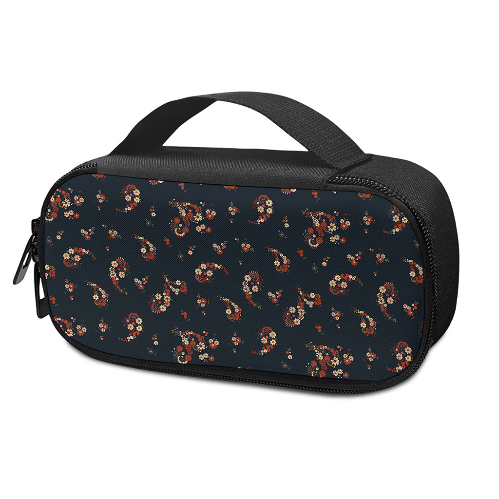 Boho Paisley Flower Pattern Print Insulin Cooler Travel Case