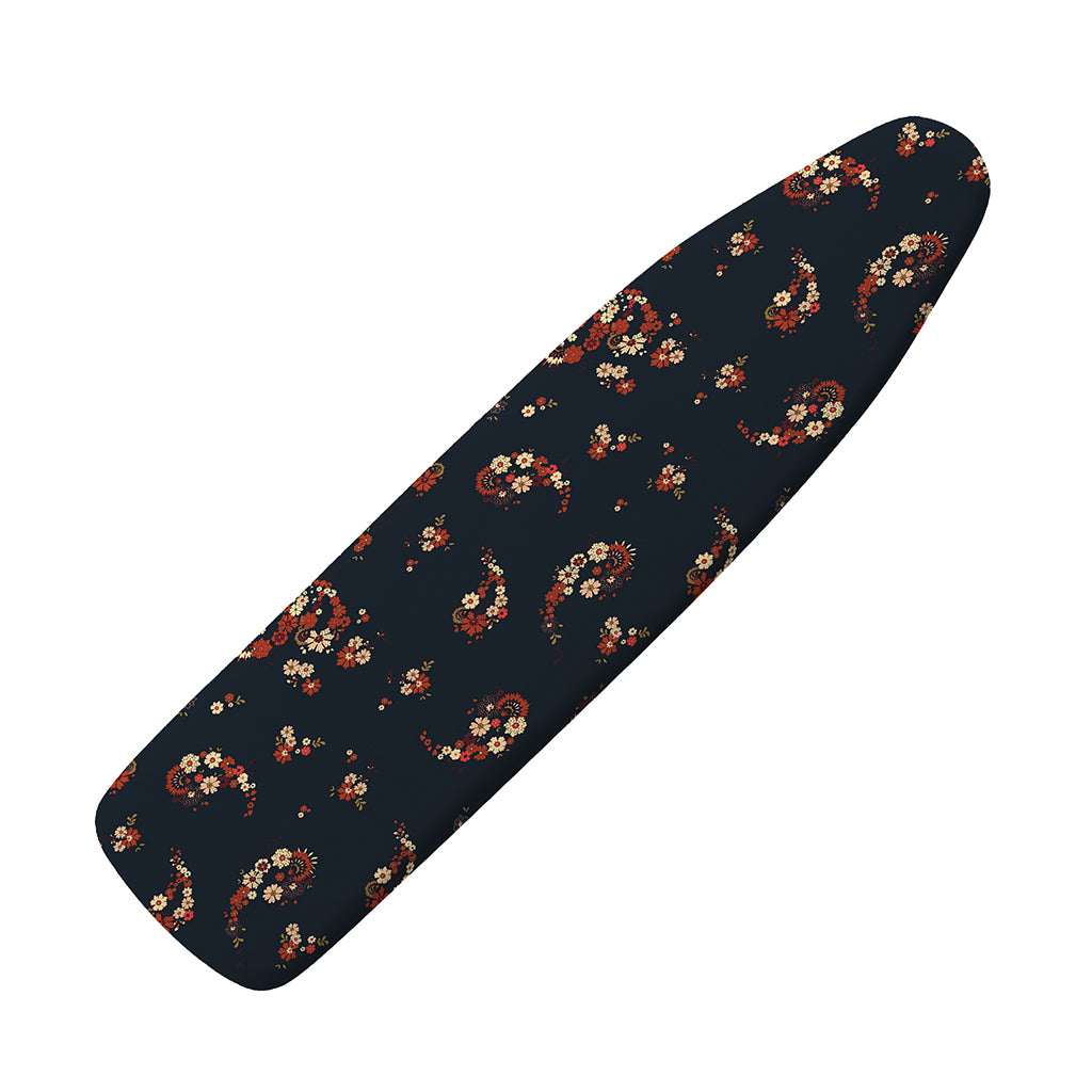 Boho Paisley Flower Pattern Print Ironing Board Cover