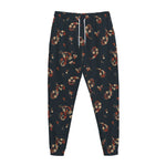 Boho Paisley Flower Pattern Print Jogger Pants