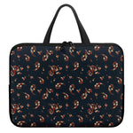 Boho Paisley Flower Pattern Print Laptop Sleeve With Handle