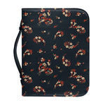 Boho Paisley Flower Pattern Print Leather Bible Cover