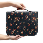 Boho Paisley Flower Pattern Print Leather Bible Cover