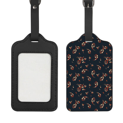 Boho Paisley Flower Pattern Print Luggage Tag