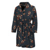 Boho Paisley Flower Pattern Print Men's Bathrobe