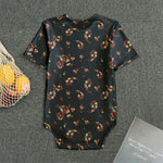 Boho Paisley Flower Pattern Print Men's Bodysuit