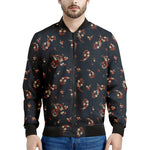 Boho Paisley Flower Pattern Print Men's Bomber Jacket