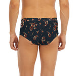 Boho Paisley Flower Pattern Print Men's Briefs