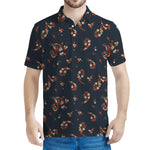 Boho Paisley Flower Pattern Print Men's Polo Shirt