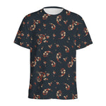 Boho Paisley Flower Pattern Print Men's Sports T-Shirt