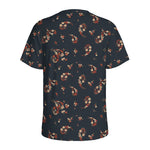 Boho Paisley Flower Pattern Print Men's Sports T-Shirt