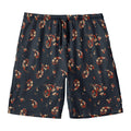 Boho Paisley Flower Pattern Print Men's Swim Trunks