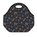 Boho Paisley Flower Pattern Print Neoprene Lunch Bag