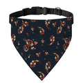 Boho Paisley Flower Pattern Print Over The Collar Dog Bandana