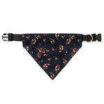 Boho Paisley Flower Pattern Print Over The Collar Dog Bandana