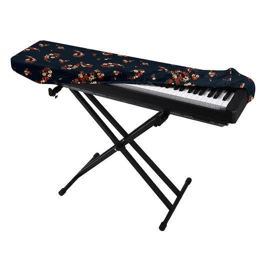 Boho Paisley Flower Pattern Print Piano Keyboard Cover