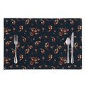 Boho Paisley Flower Pattern Print Placemat