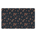 Boho Paisley Flower Pattern Print Polyester Doormat