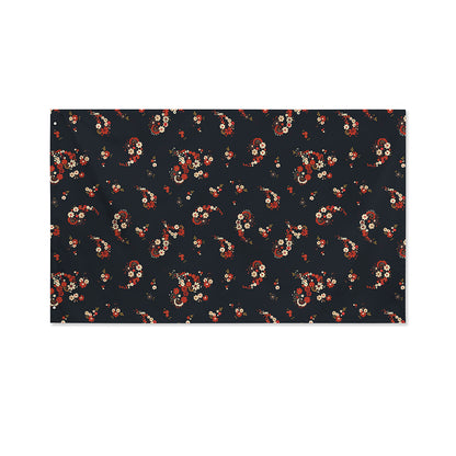 Boho Paisley Flower Pattern Print Polyester Flag