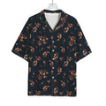 Boho Paisley Flower Pattern Print Rayon Hawaiian Shirt