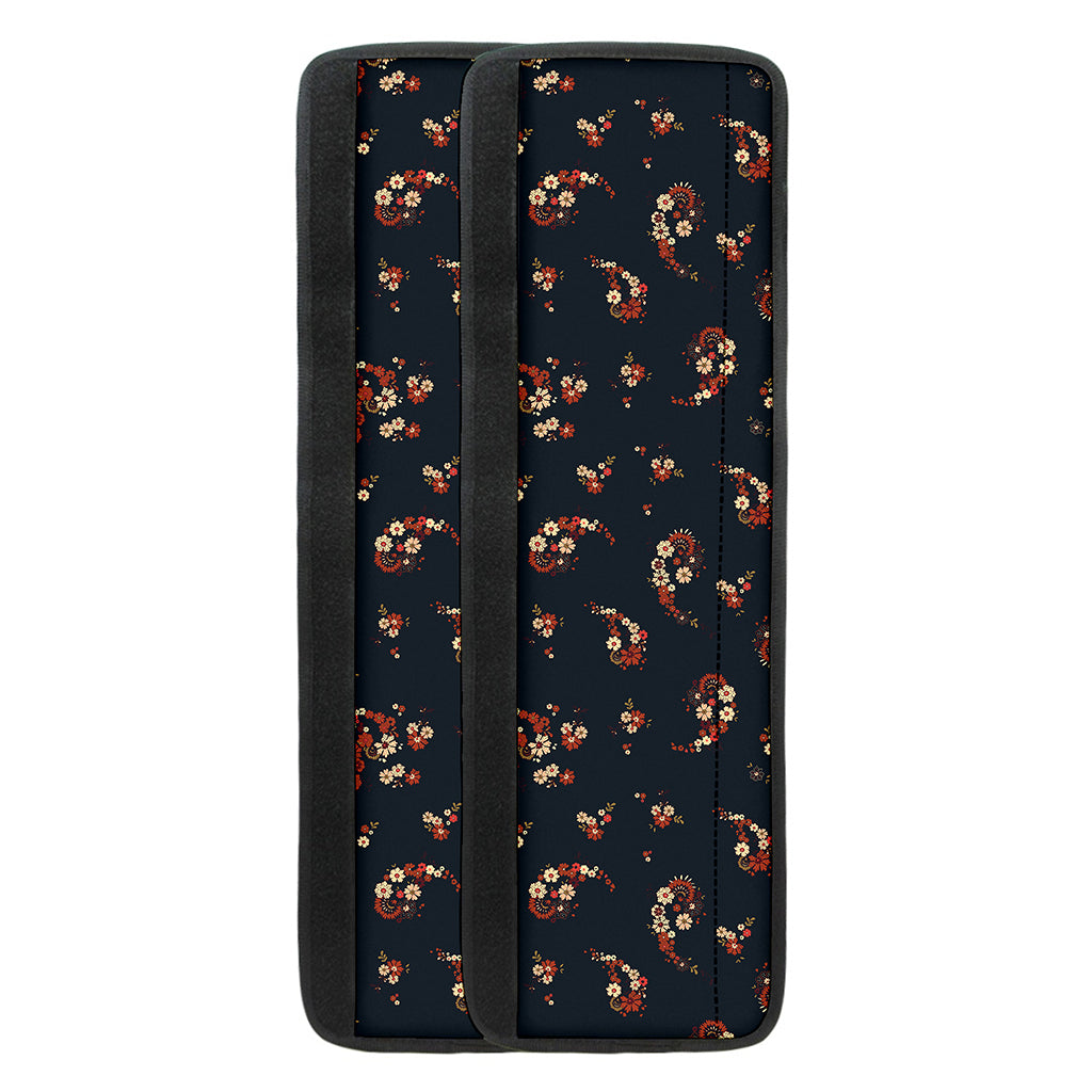 Boho Paisley Flower Pattern Print Refrigerator Handle Covers
