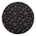 Boho Paisley Flower Pattern Print Round Blanket