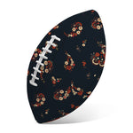 Boho Paisley Flower Pattern Print Rugby Ball