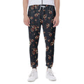 Boho Paisley Flower Pattern Print Joggers