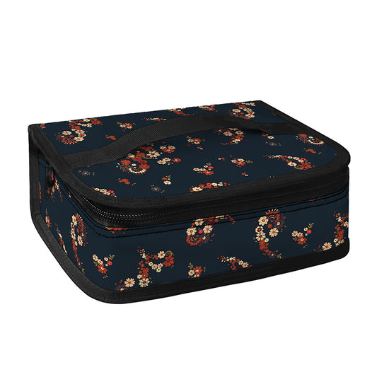 Boho Paisley Flower Pattern Print Small Lunch Bag