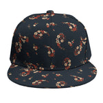 Boho Paisley Flower Pattern Print Snapback Cap