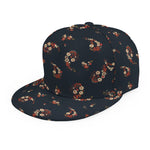 Boho Paisley Flower Pattern Print Snapback Cap